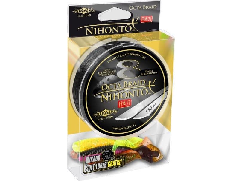 Mikado Braided Line Nihonto Fine Braid 0.45mm 150m Black (Z19B-045)