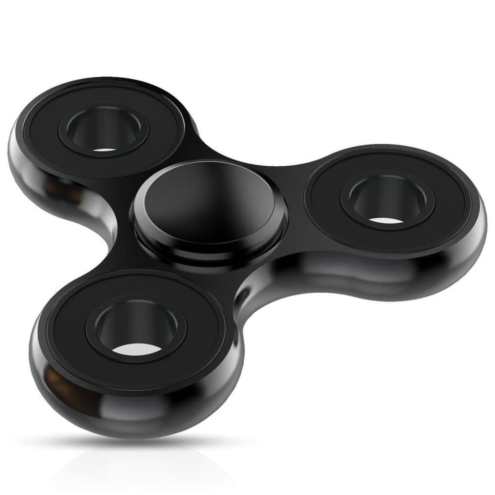 Fidget Spinner - Aluminium - Svart