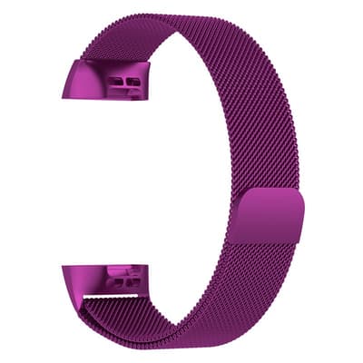 Milanese Loop-armbånd kompatibelt med Fitbit Charge 3