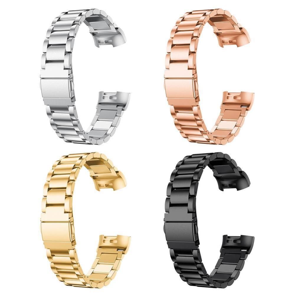 Rustfritt stålarmbånd kompatibelt med Fitbit Charge 3
