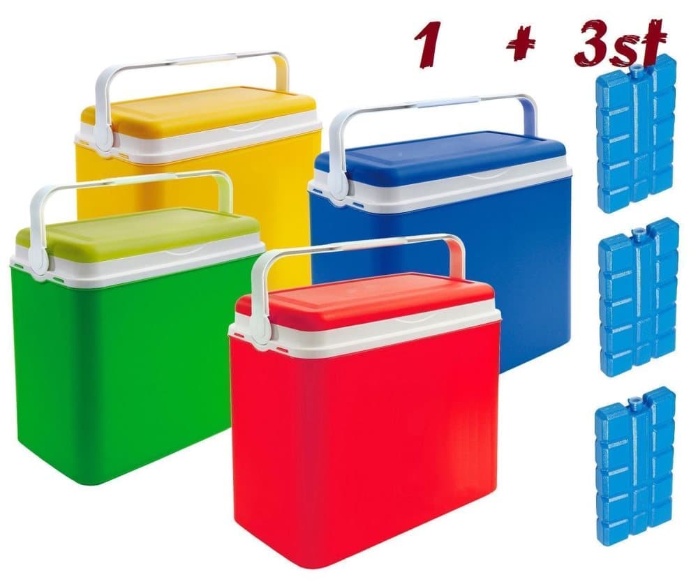 Kylboxpaket . Kylbox 24L och 3-pack Kylklamp