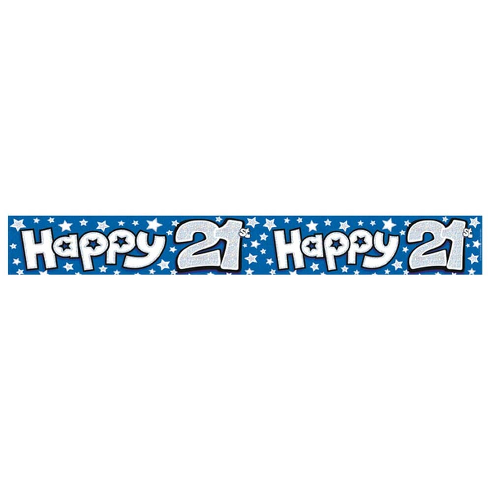Expression Factory Happy 21st Birthday Foil Party Banner