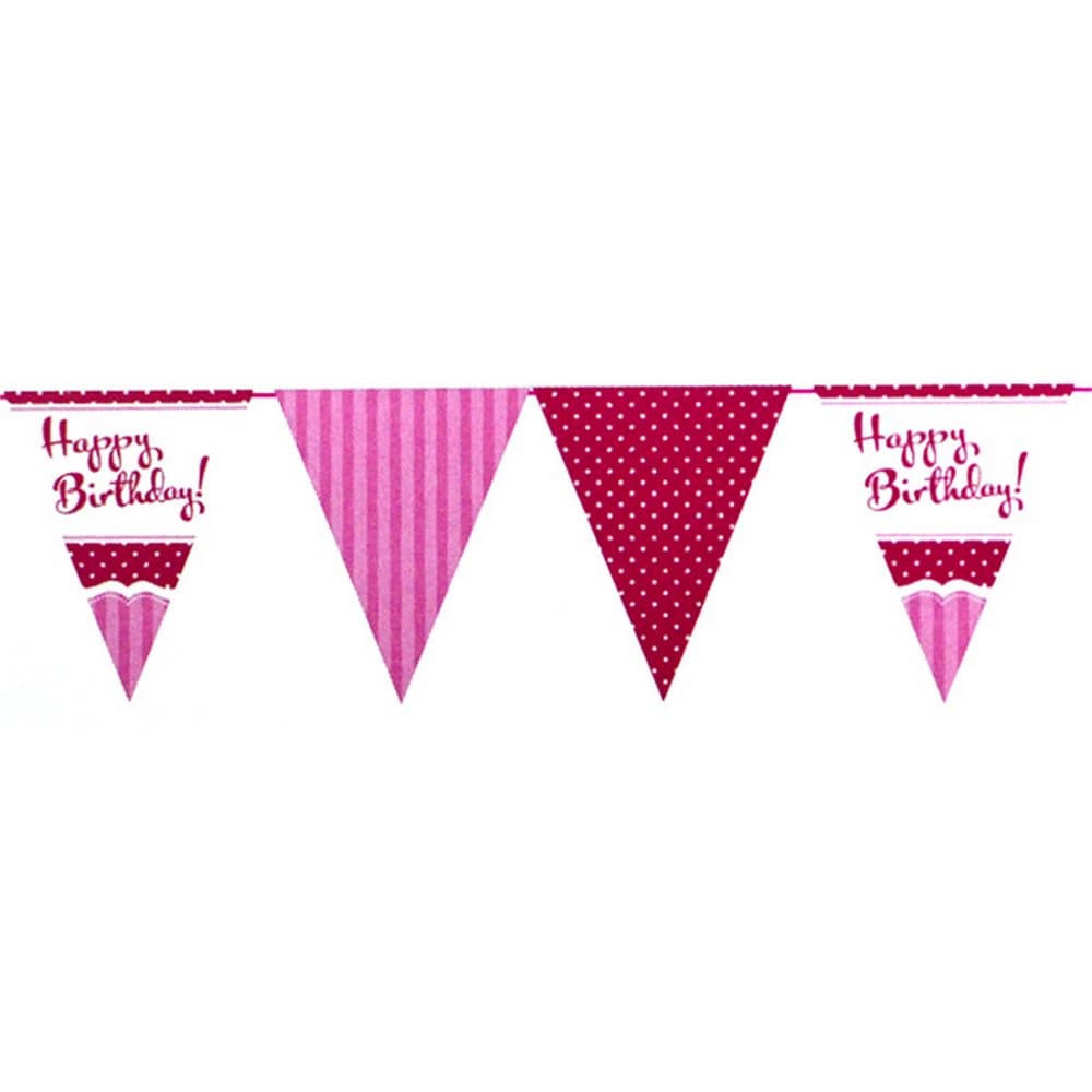 Creative Party Perfectly Pink Happy Birthday Bunting