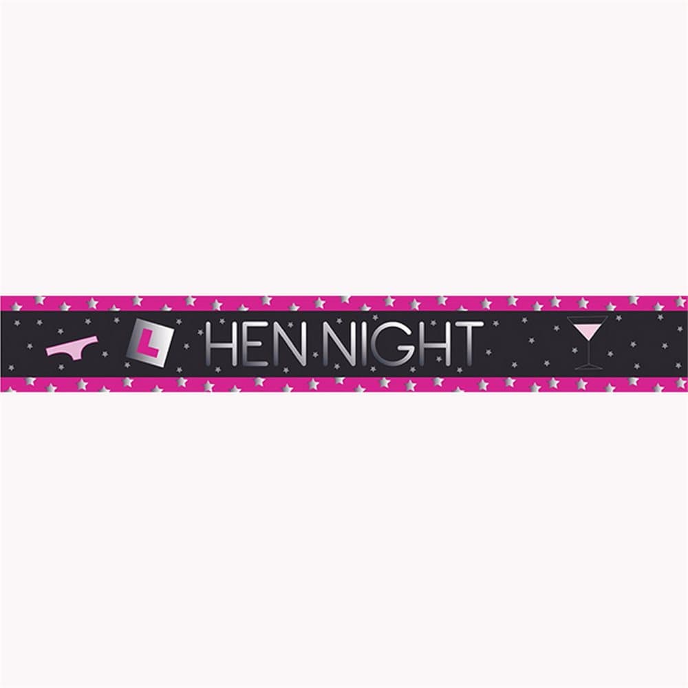 Creative Party 9 Foot Hen Night Foil Banner