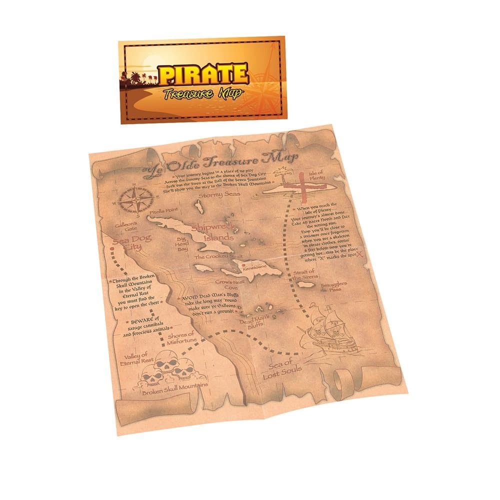 Bristol Novelty Pirate Treasure Map