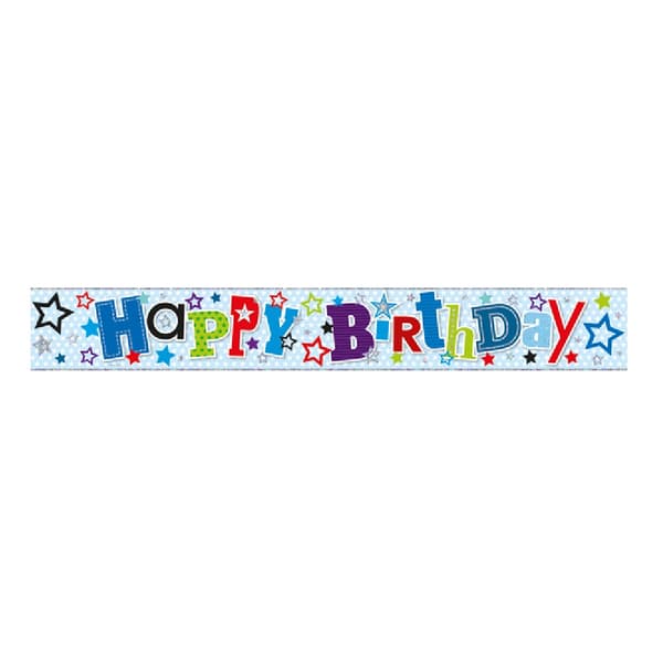 Simon Elvin Happy Birthday Foil Banner