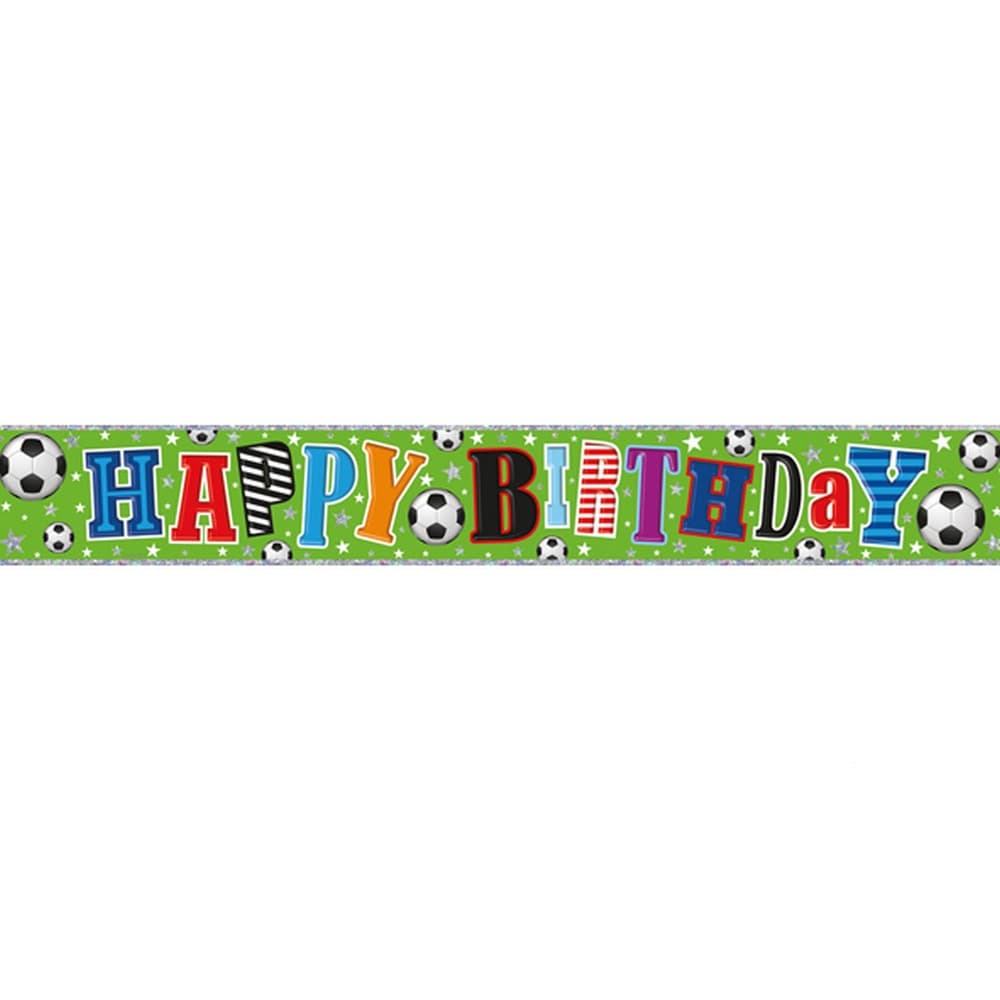 Simon Elvin Football Birthday Banner (Pack of 6)