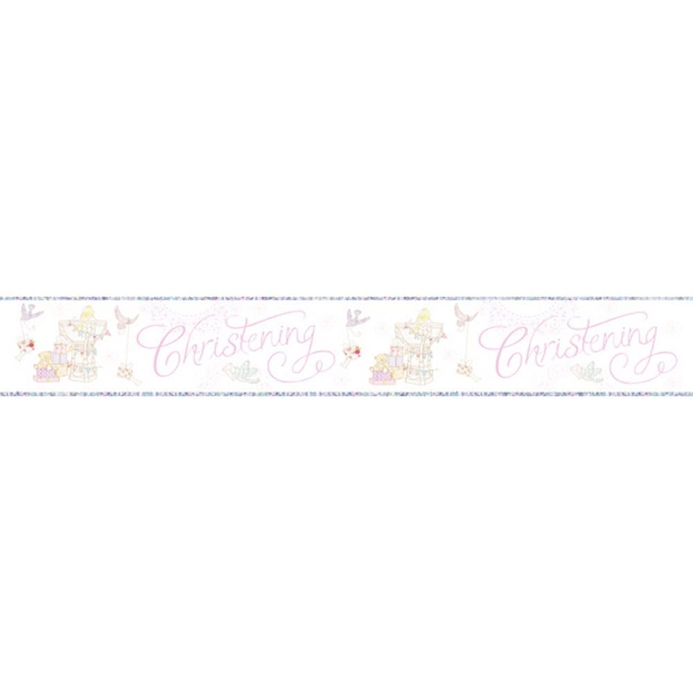 Simon Elvin Baby Boys/Girls Christening Foil Party Banner