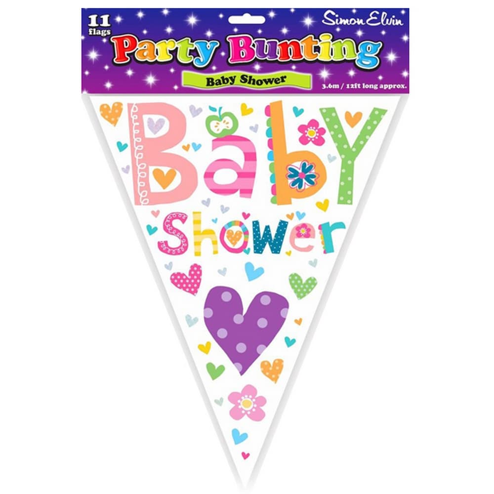 Simon Elvin Baby Shower Flag Bunting 12ft