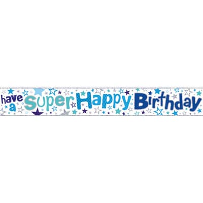 Simon Elvin Super Happy Birthday Foil Banner
