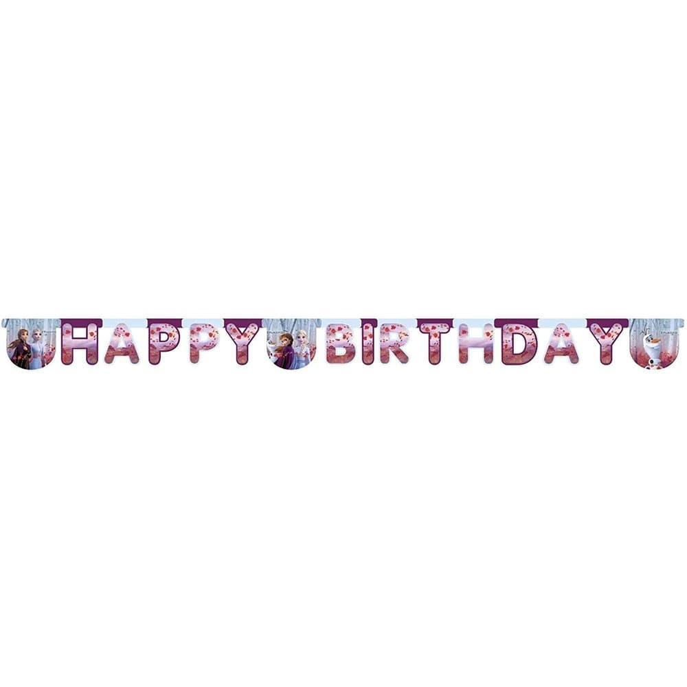 Disney Frozen II Happy Birthday Letter Banner