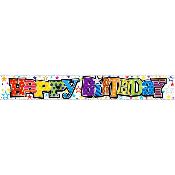 Simon Elvin Happy Birthday Foil Party Banner