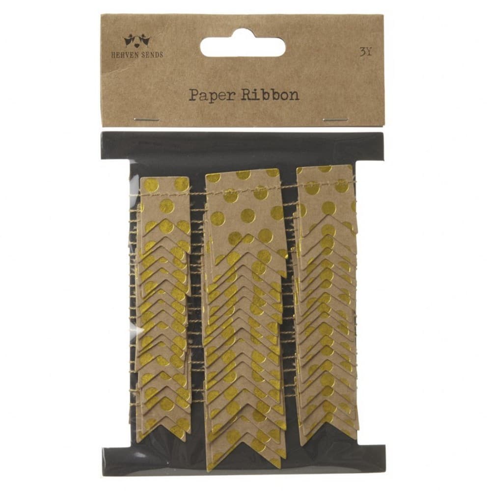 Brown And Gold Paper Garland