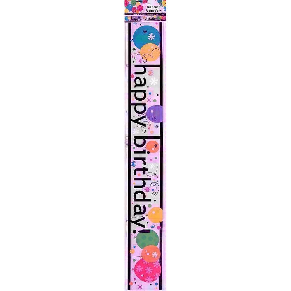 Unique Party Happy Birthday Banner with Balloon Decoration