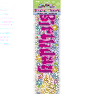 Unique Party Birthday Princess Banner