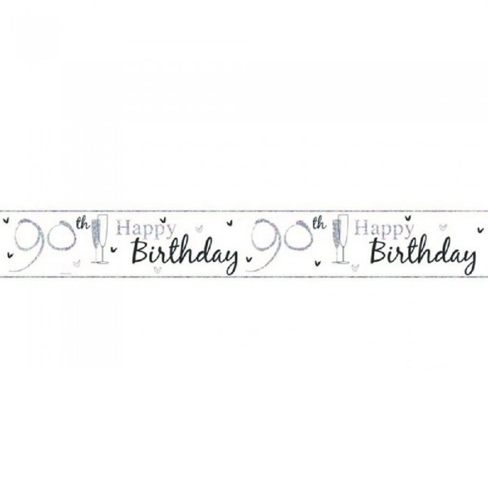 Simon Elvin 90th Birthday Foil Banner (Pack of 6)