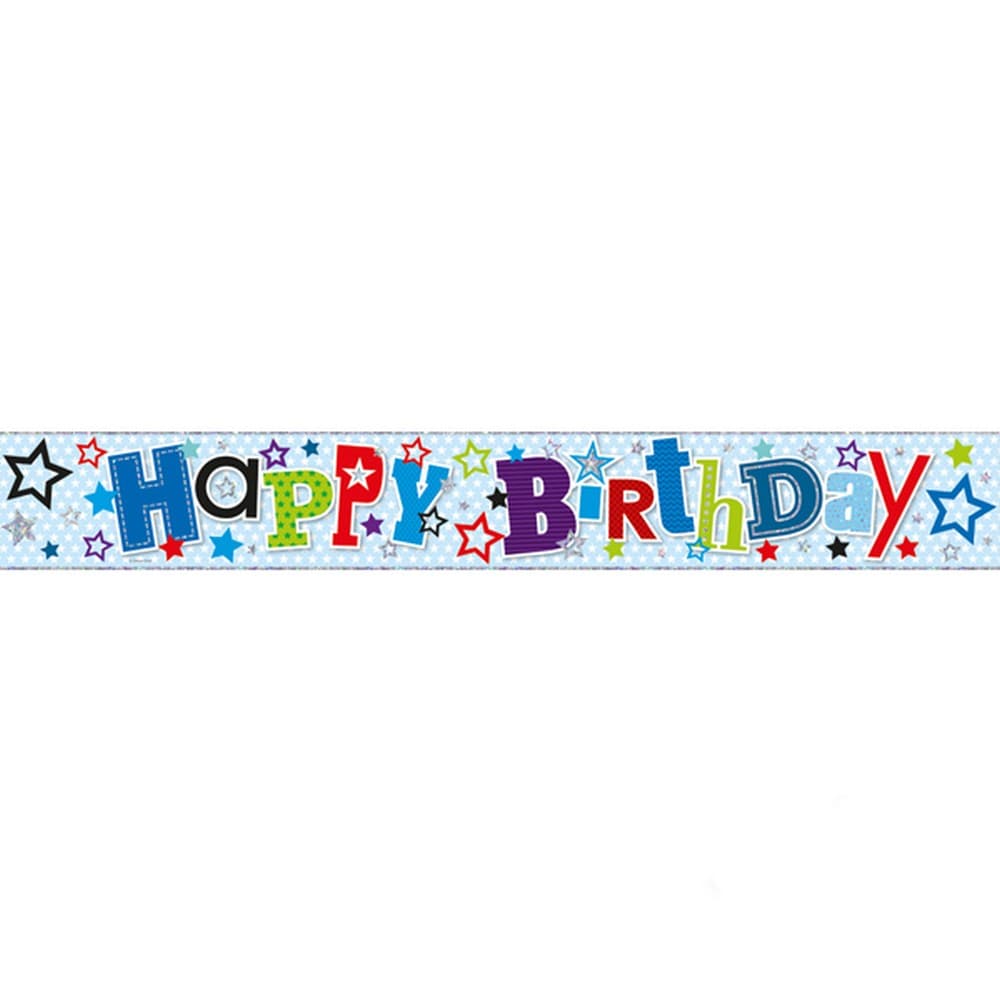 Simon Elvin Foil Birthday Banner (Pack of 6)