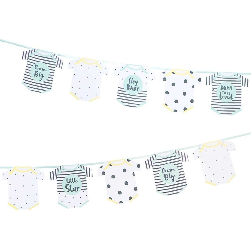 Girlang Borned To Be Loved Vimpel till Dop & Babyshower