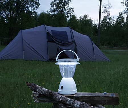 Solenergi Campinglykta Vit