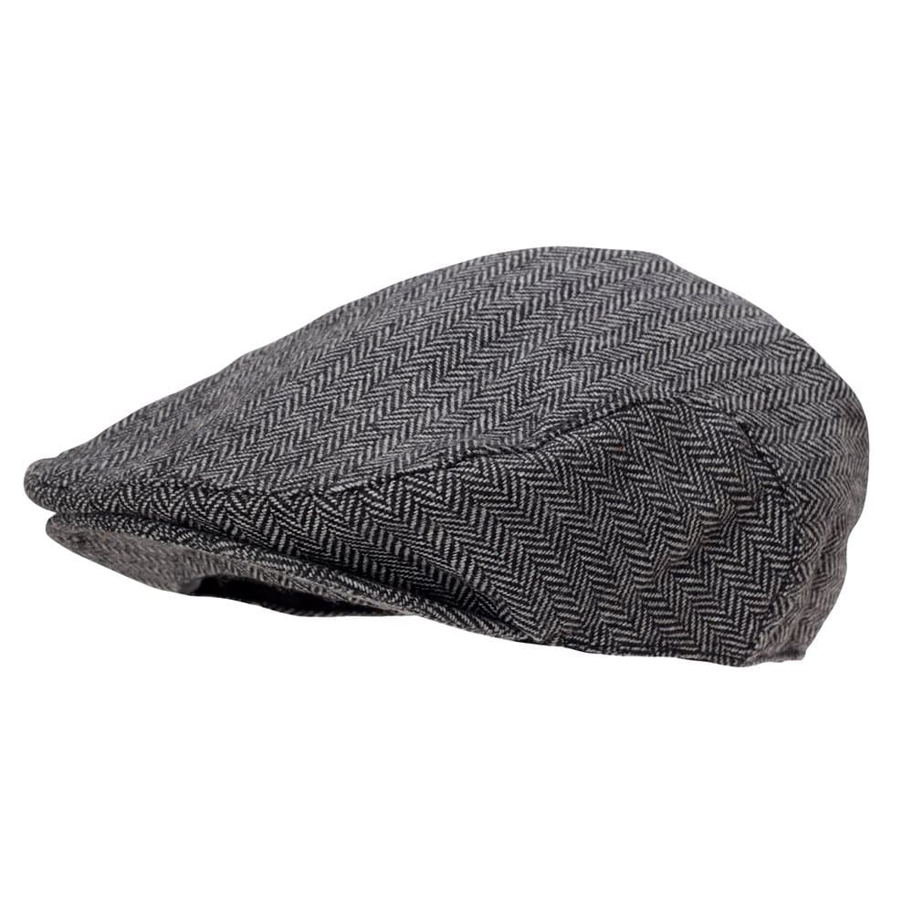 Harvey James Mens Heritage Brand Flat Peak Cap