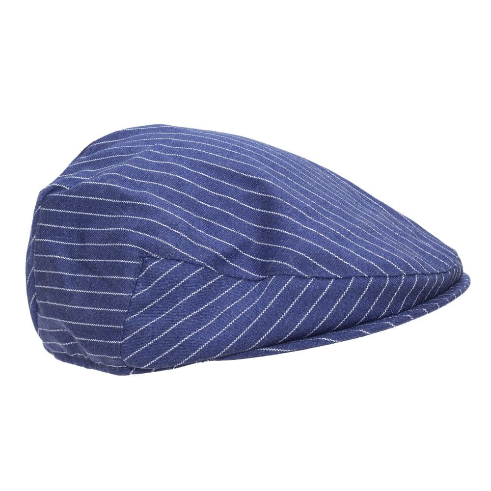 Tom Franks Mens Striped Flat Cap