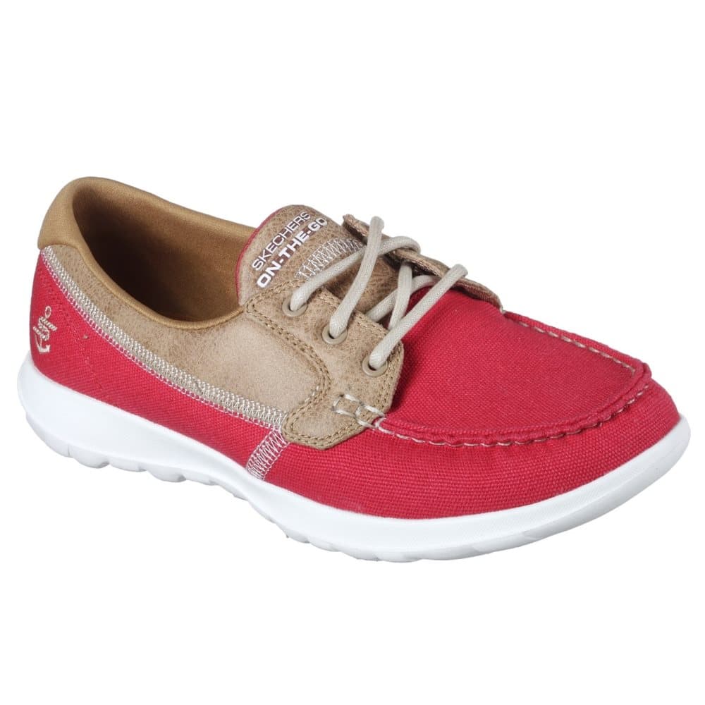 Skechers Womens/Ladies GOwalk Lite Coral Boat Shoes
