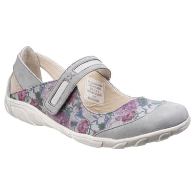 Fleet & Foster Womens/Ladies Floral Elderflower Mary Jane Shoes