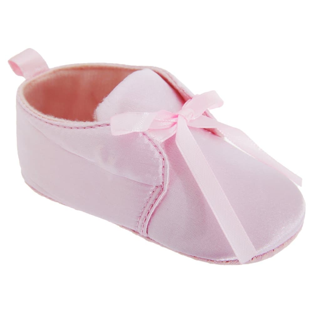Baby Girls Special Occasion Pram Shoes With Bow
