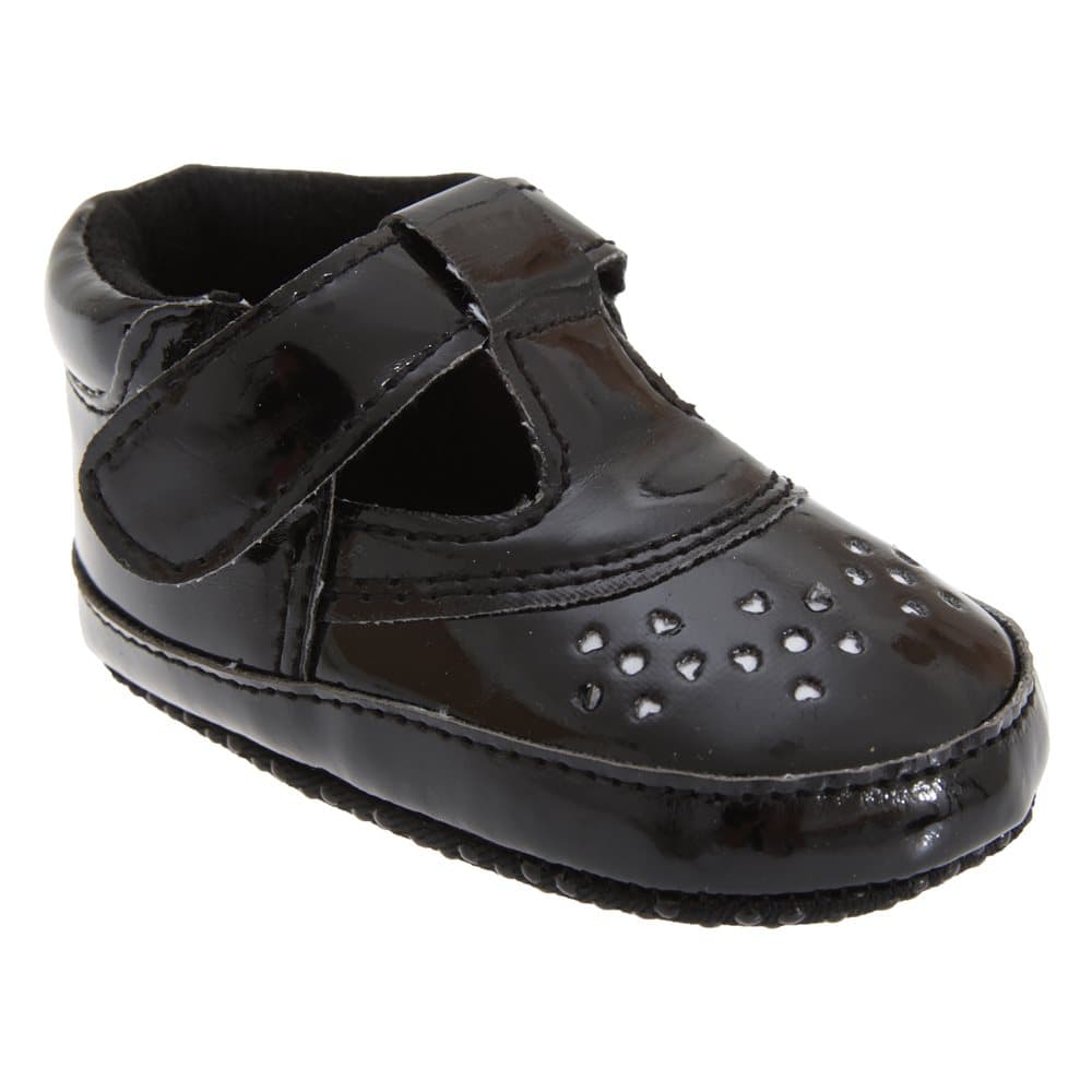 Baby Girl Shoes In Black With Strap