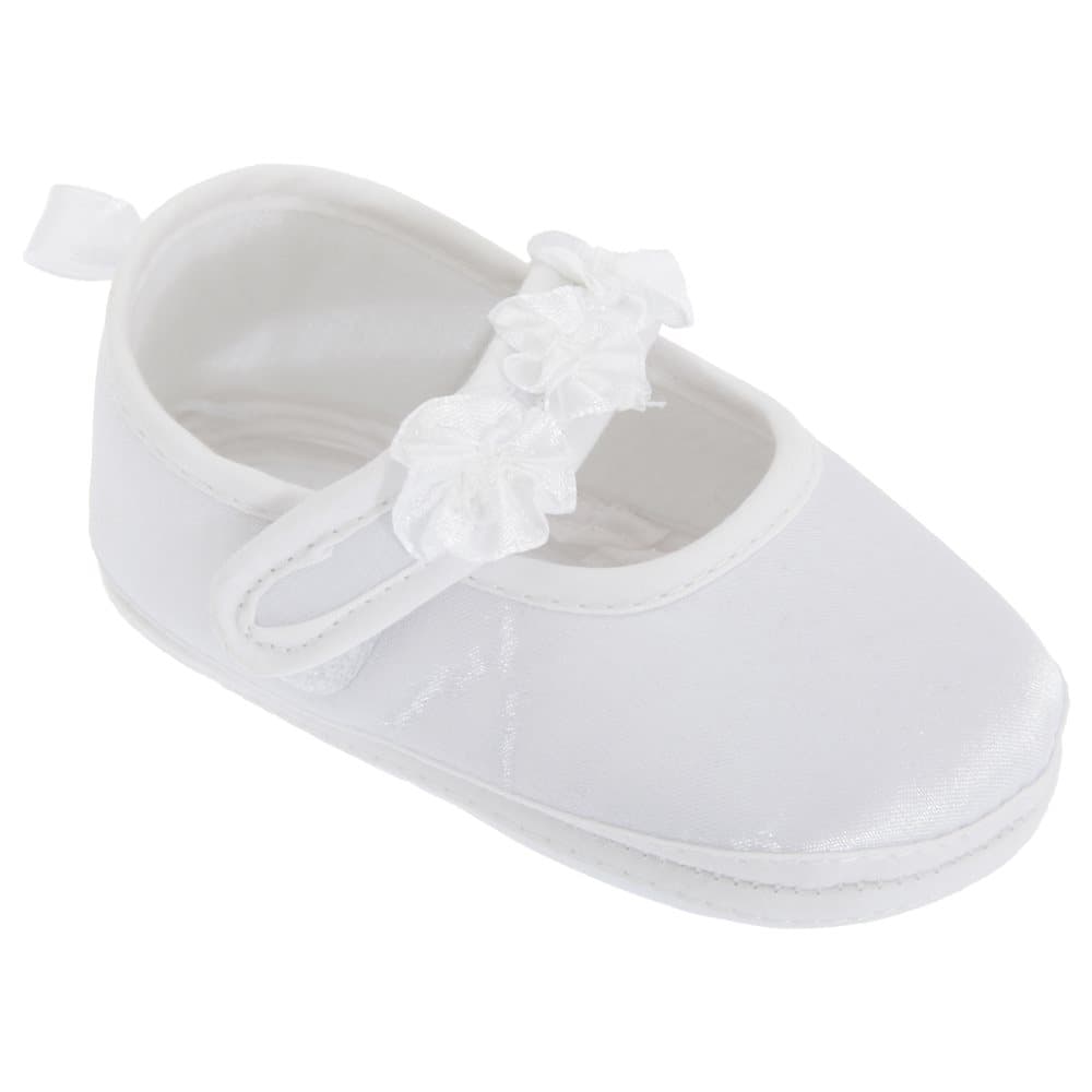Baby Girls Faux Satin Mary Jane Dopskor