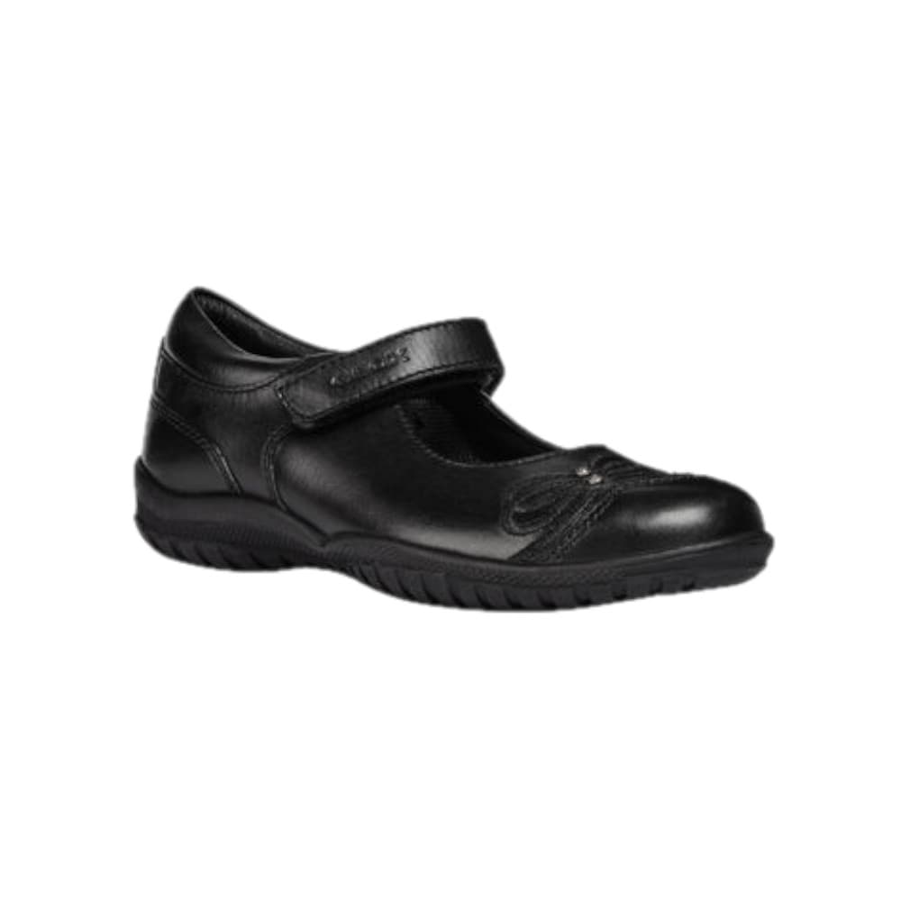 Geox J Shadow A Touch Girls Leather Fastening Shoe