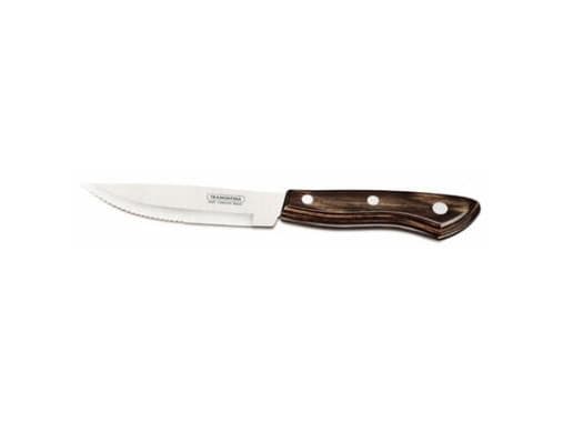 Grillkniv Jumbo XXXL Tramontina 24.5 cm gennemgående Rustfri stål/Mørk træ,10 pk x 12 stk/krt