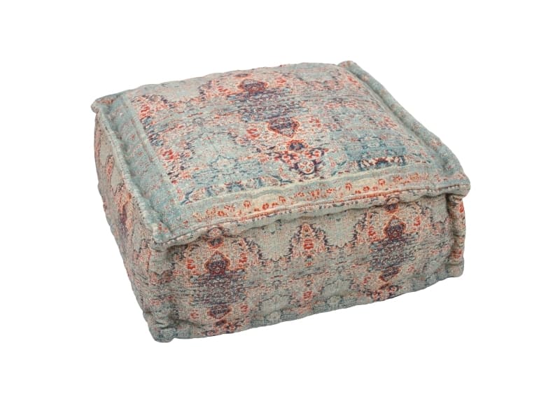 PTMD indian print Poef blauw - informeer naar de afhaalprijs