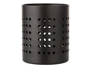 Bestikholder Ø110xH140 mm Rustfri stål Sortlakeret,12 stk/pk