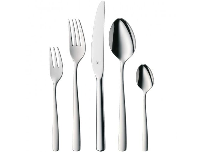 WMF Boston 30 dele 18/10 RF stål, 6 x spiseske, 6 x gaffel, 6 x kniv, 6 x teskeske, 6 x kagegaffel