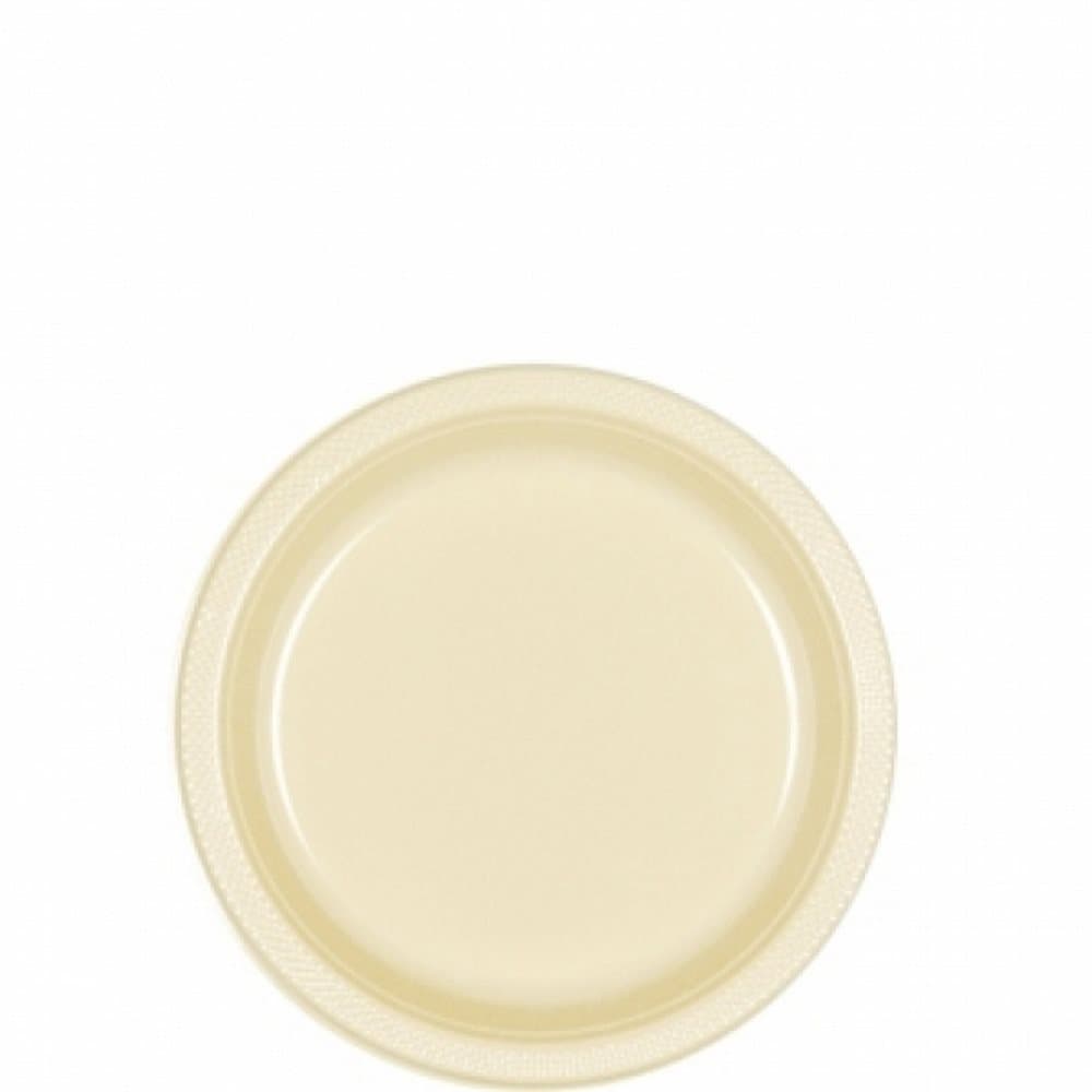 Amscan 7in Solid Colour Plastic Plates (Pack Of 20)