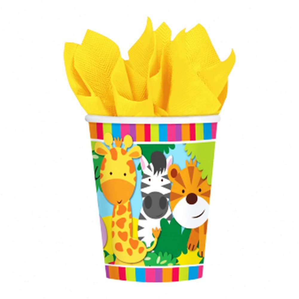 Amscan Jungle Friends Cups (Pack Of 8)
