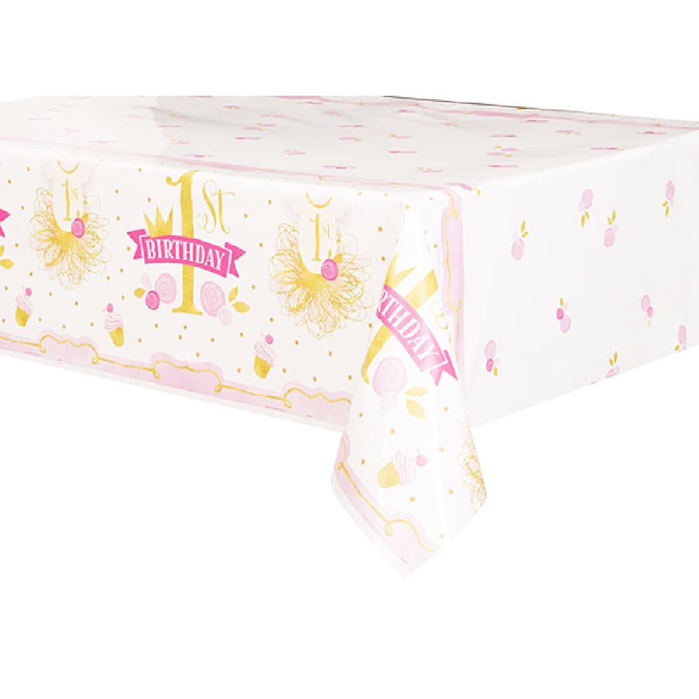 Unique Party 1st Birthday Tablecover
