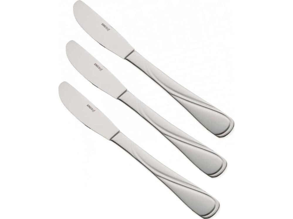 KingHoff LUNCH KNIFE 3 pcs KINGHOFF KH-1443 gloss
