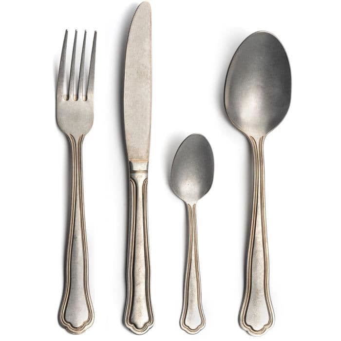 AMEFA - 129351 - 16 kappaletta ruokailuvälineet - 4 hengen laatikkosetti - Contour Urfé Cuivre Vintage