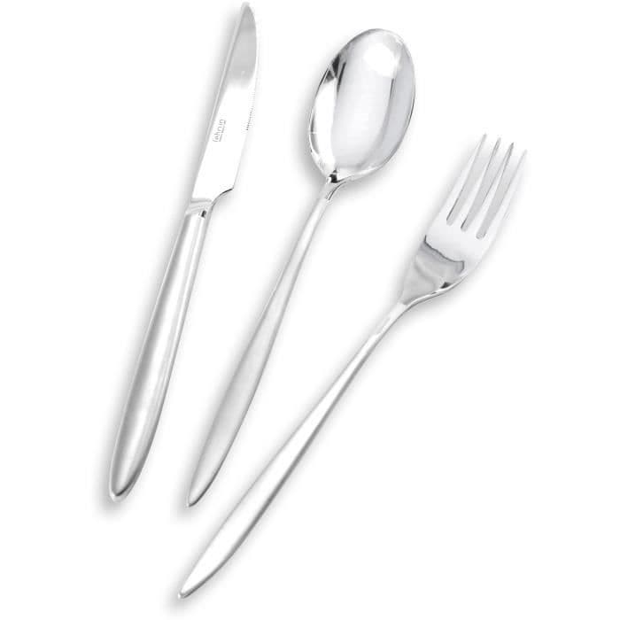 LEBRUN - 500048009 - 48 kpl ruokailuvälinesarja Pasha Contrasté 3mm pihviveitsi