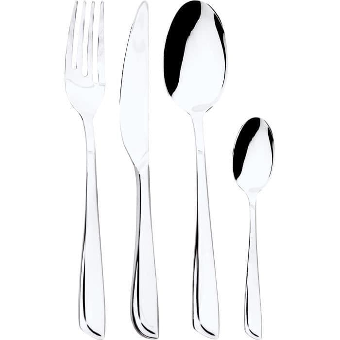 LEBRUN - 500424051 - 24 kpl ruokailuvälinesarja Sierra 2,5mm sekoitettu veitsi