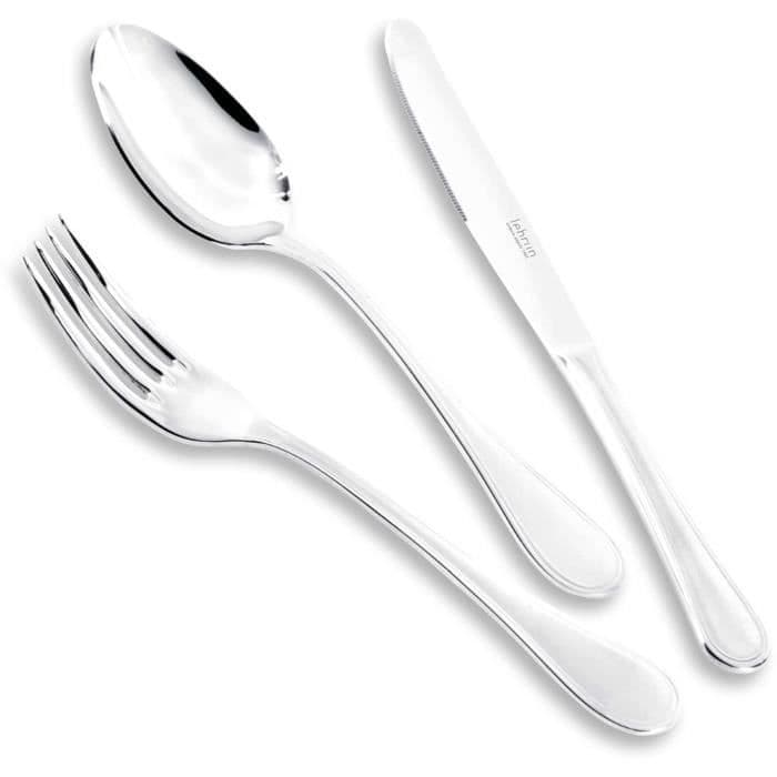 LEBRUN - 500124009 - 24 kpl ruokailuvälinesarja Meditaatio 3mm pihviveitsi