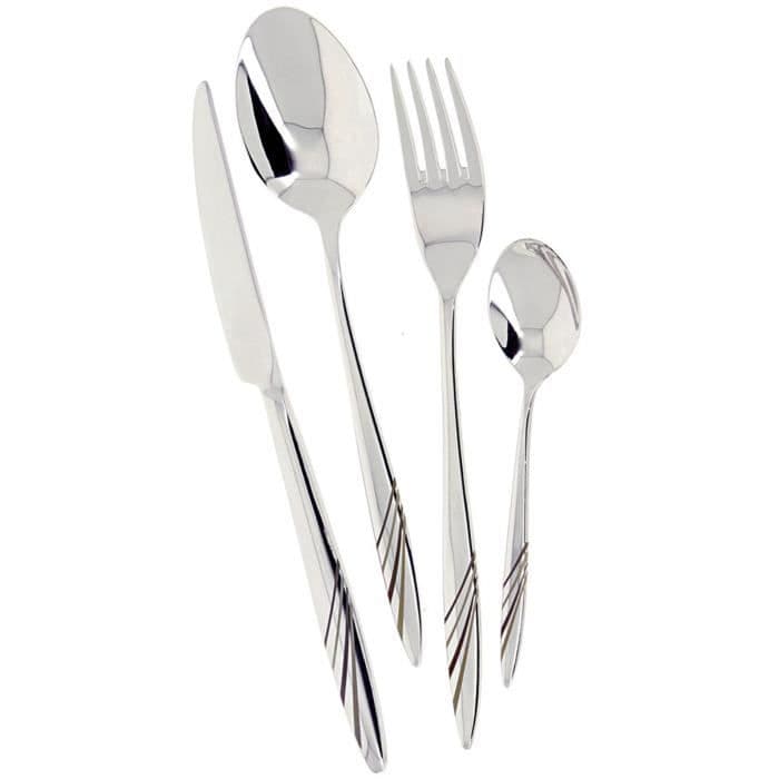 LEBRUN - 290948009L2 - 48 kpl ruokailuvälinesarja Elegance 3mm pihviveitsi (laser kaiverrus)