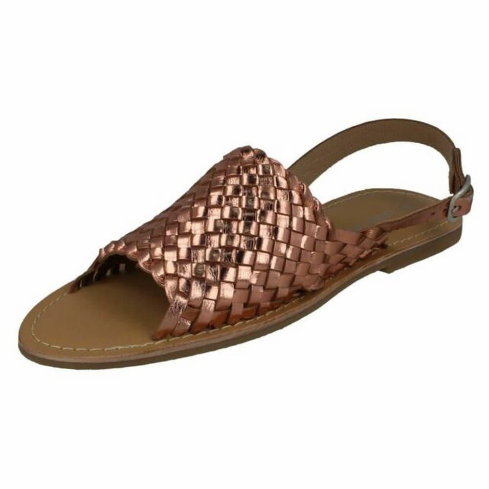 Leather Collection Womens/Ladies Weave Sandals