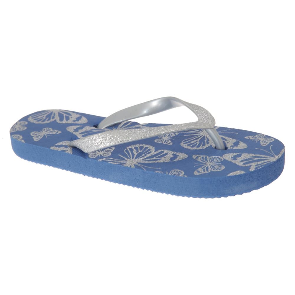 Sand Rocks Barnflickor glitter fjäril flip flops