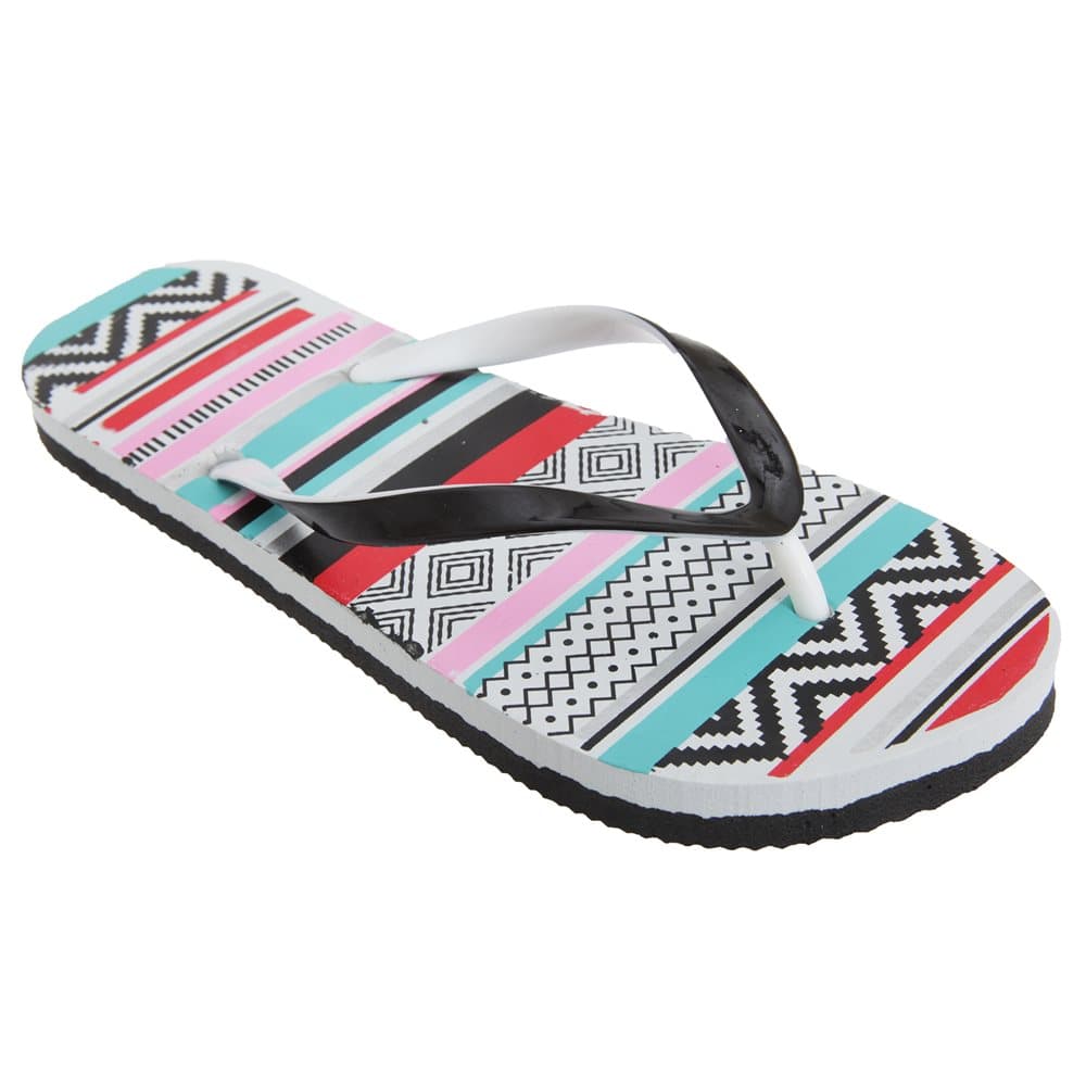 Floso Kvinnor / Damer Aztec Mönster Toe Post Flip Flops