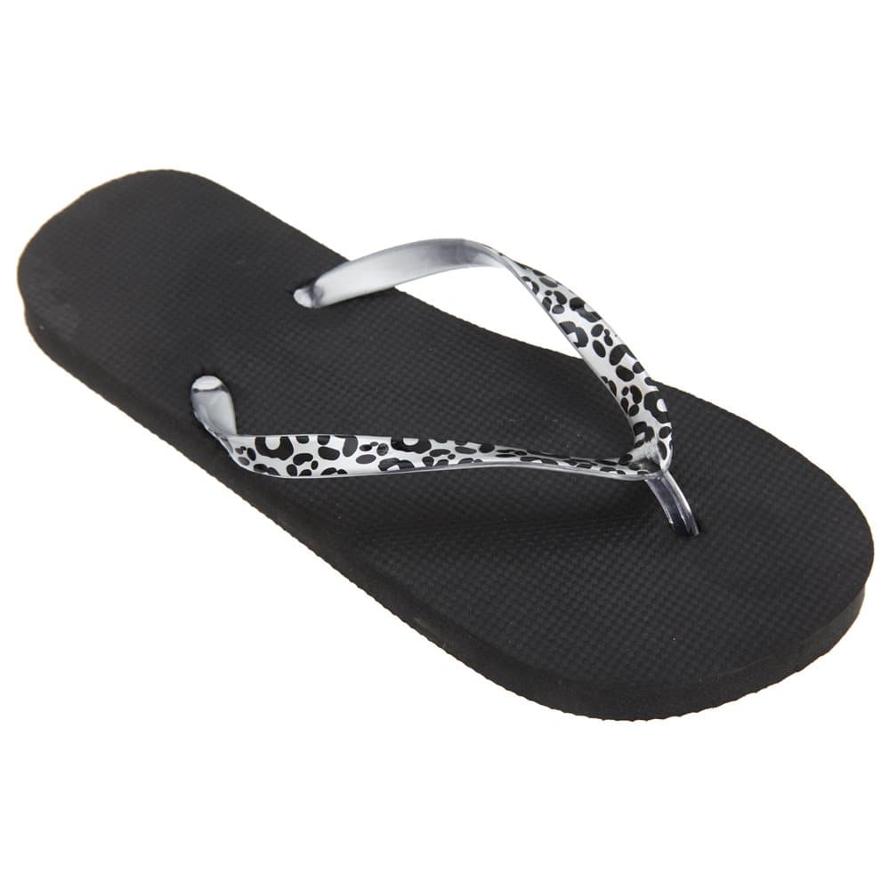 Floso Kvinnor / damer tå-flip flops med leopard-tryckrem