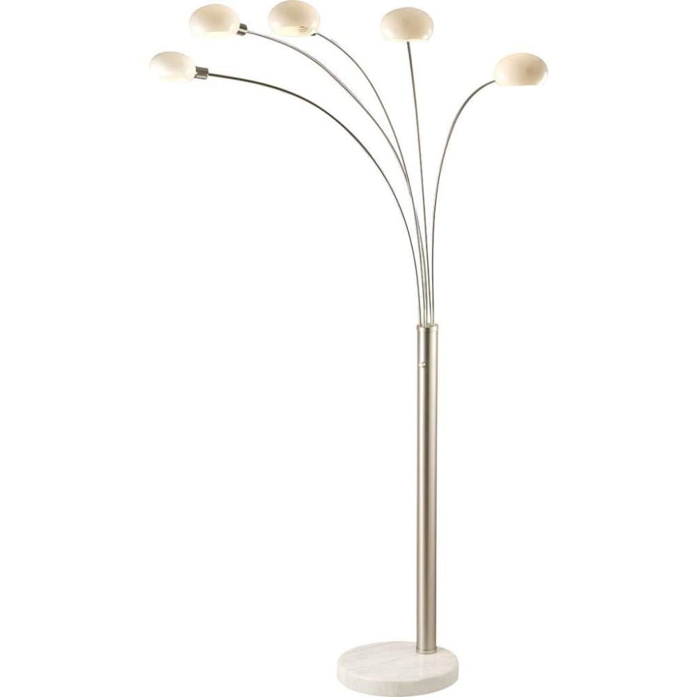 GLOBO Gulvlampe CLASSIC STYLE nikkel og messing 58224