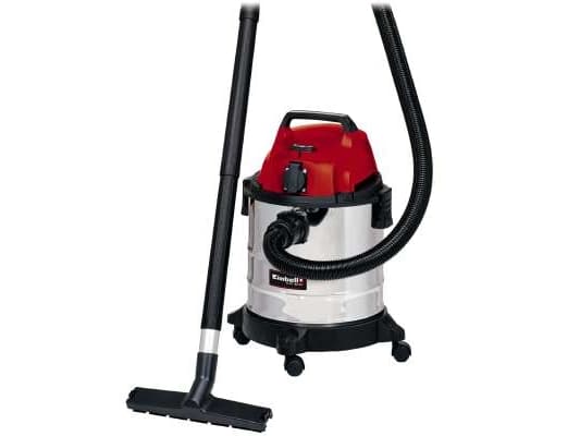 Einhell TC-VC 1820 SA 2342425 Aspiratutto 1250 W 20 l, 1250 W, Cylinderdammsugare, Dammpåse, 20 l, 80 dB, Krom, Röd